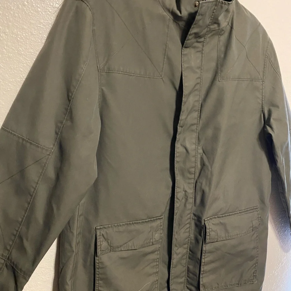 Men’s Cutter & Buck Hunter Green Full-Zip Coat | Lined Utility Jacket | Size L - Picture 4 of 6